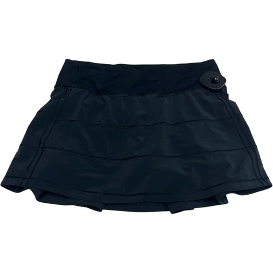 Athletic Skort By Lululemon In Black, Size: Xs