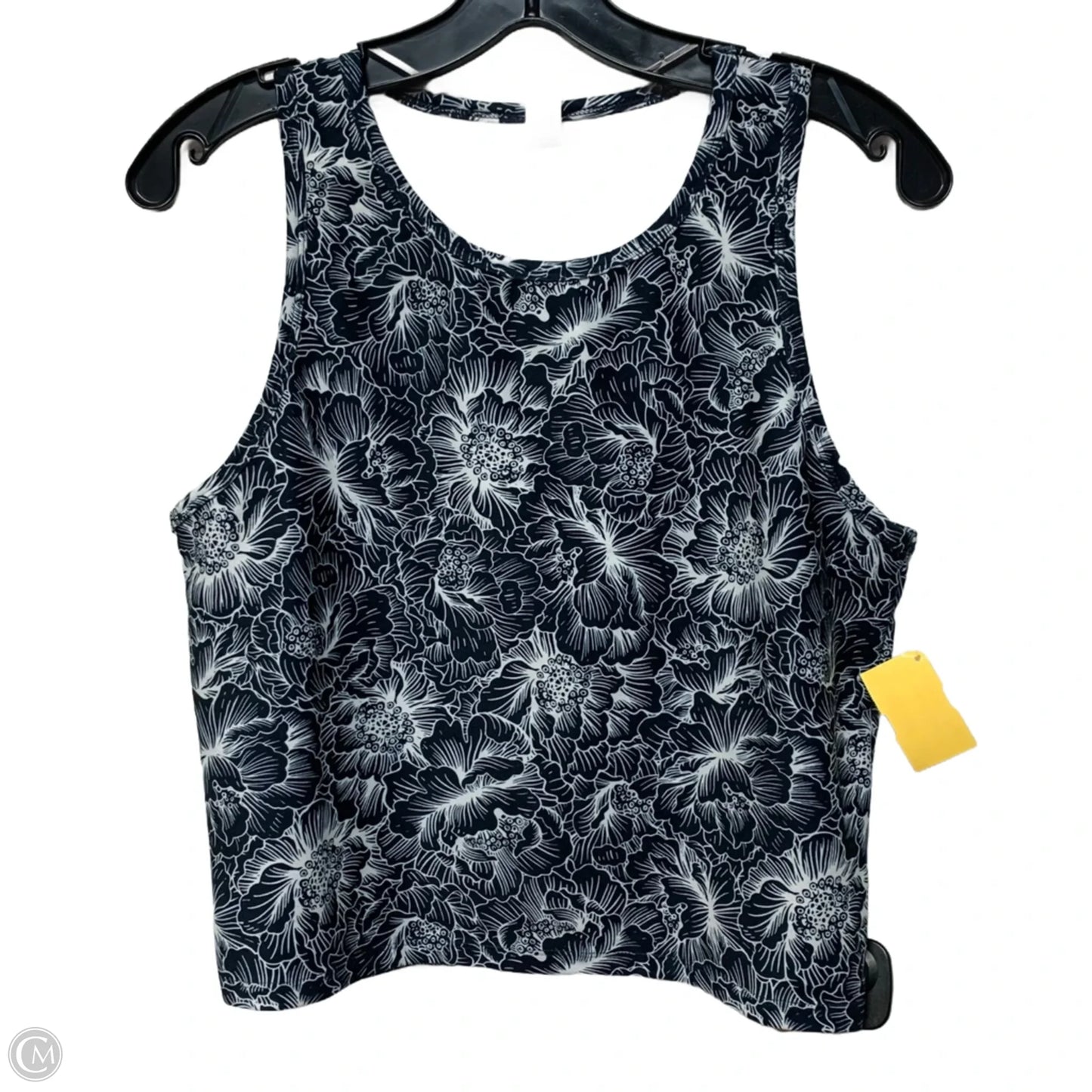 Athletic Tank Top By Balance Collection In Black & White, Size: Xl