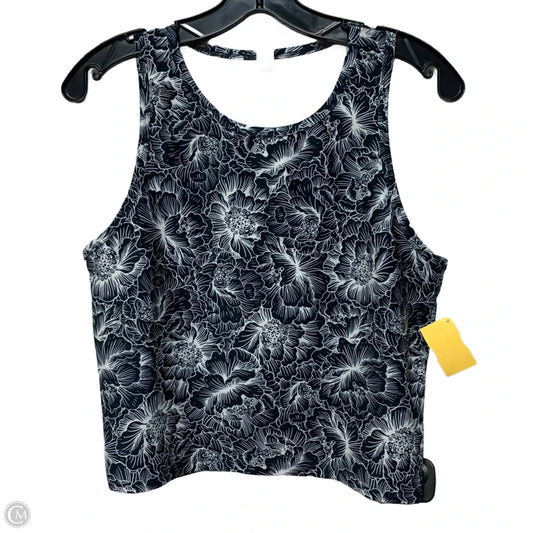 Athletic Tank Top By Balance Collection In Black & White, Size: Xl