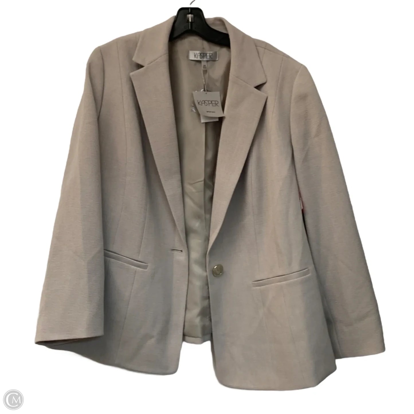 Blazer By Kasper In Cream, Size: 1x