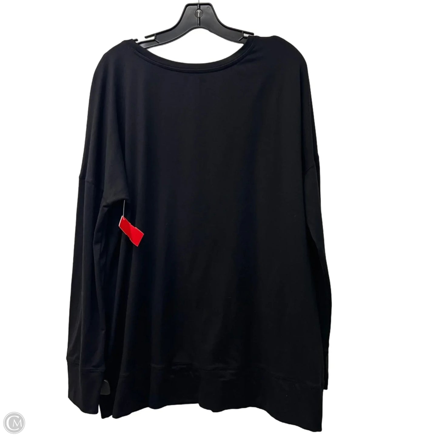 Athletic Top Long Sleeve Crewneck By Xersion In Black, Size: Xxl