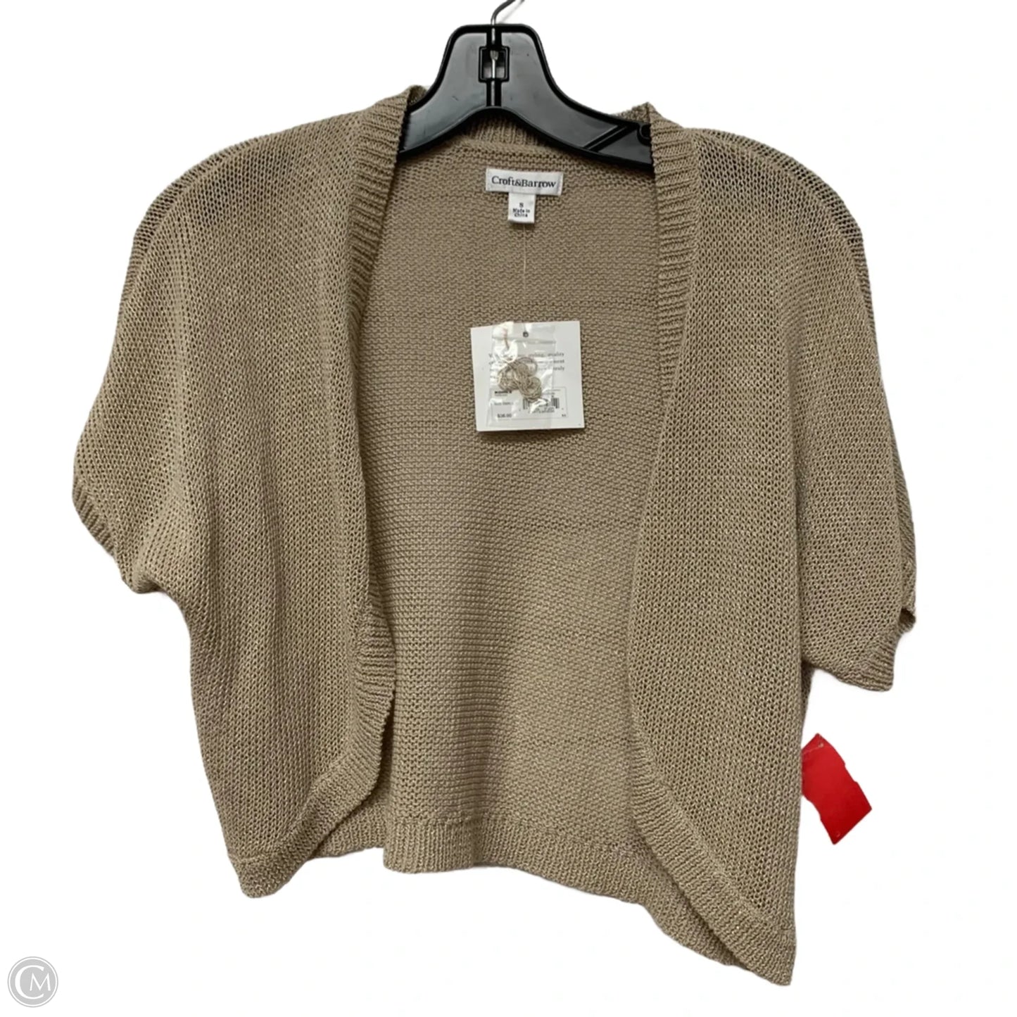 Bolero By Croft And Barrow In Tan, Size: S