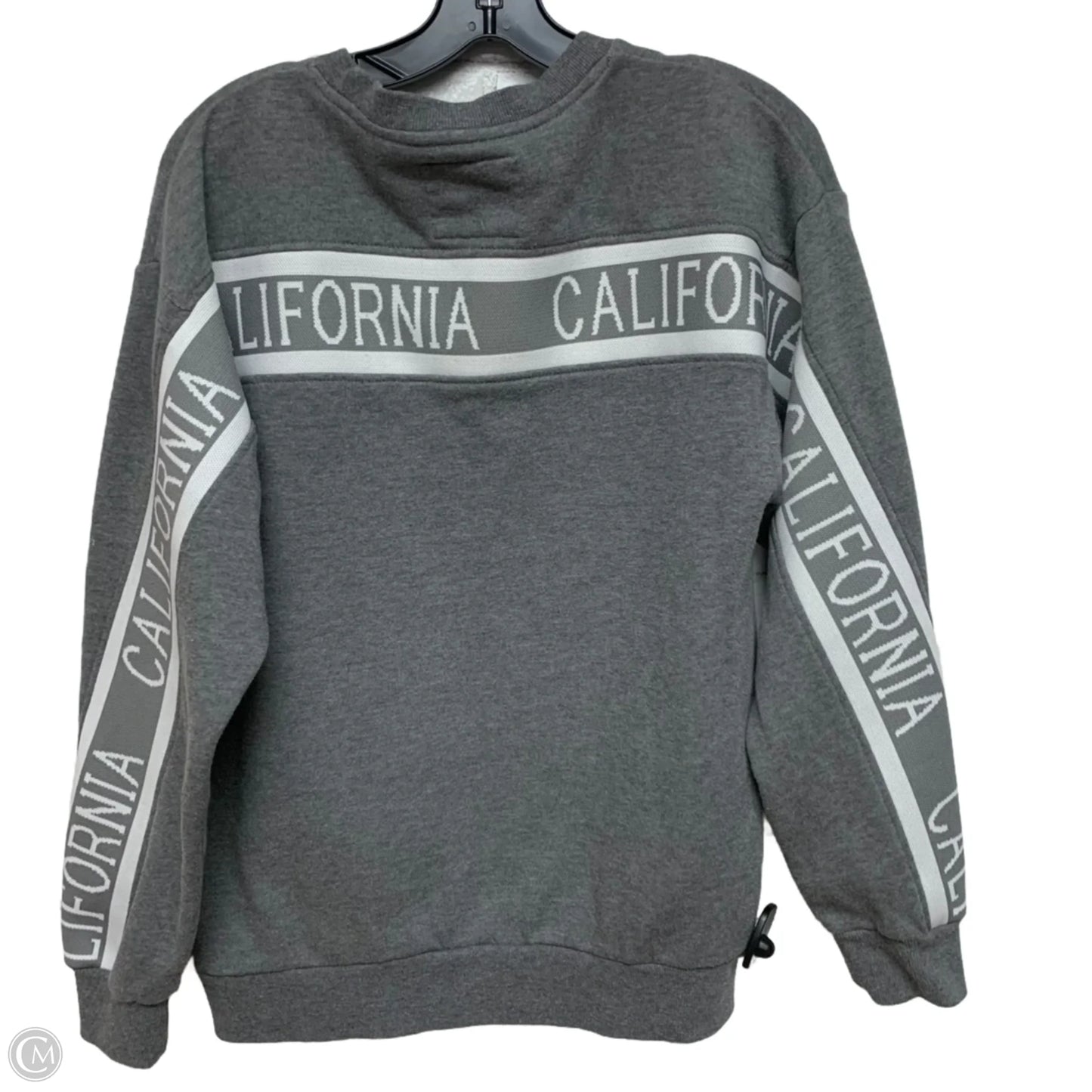 Sweatshirt Crewneck By Reflex In Grey, Size: M