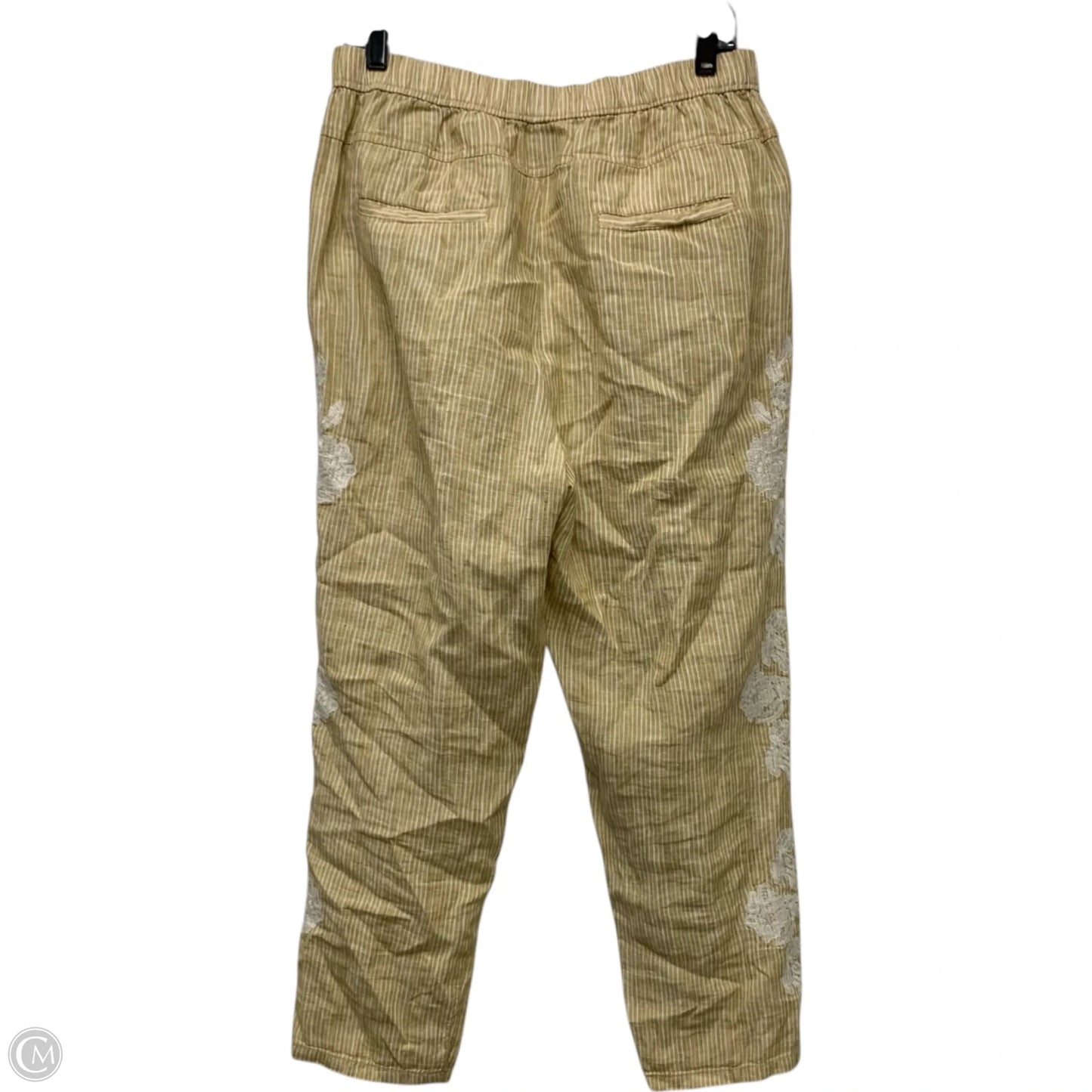 Pants Wide Leg By Anthropologie In Yellow, Size: M