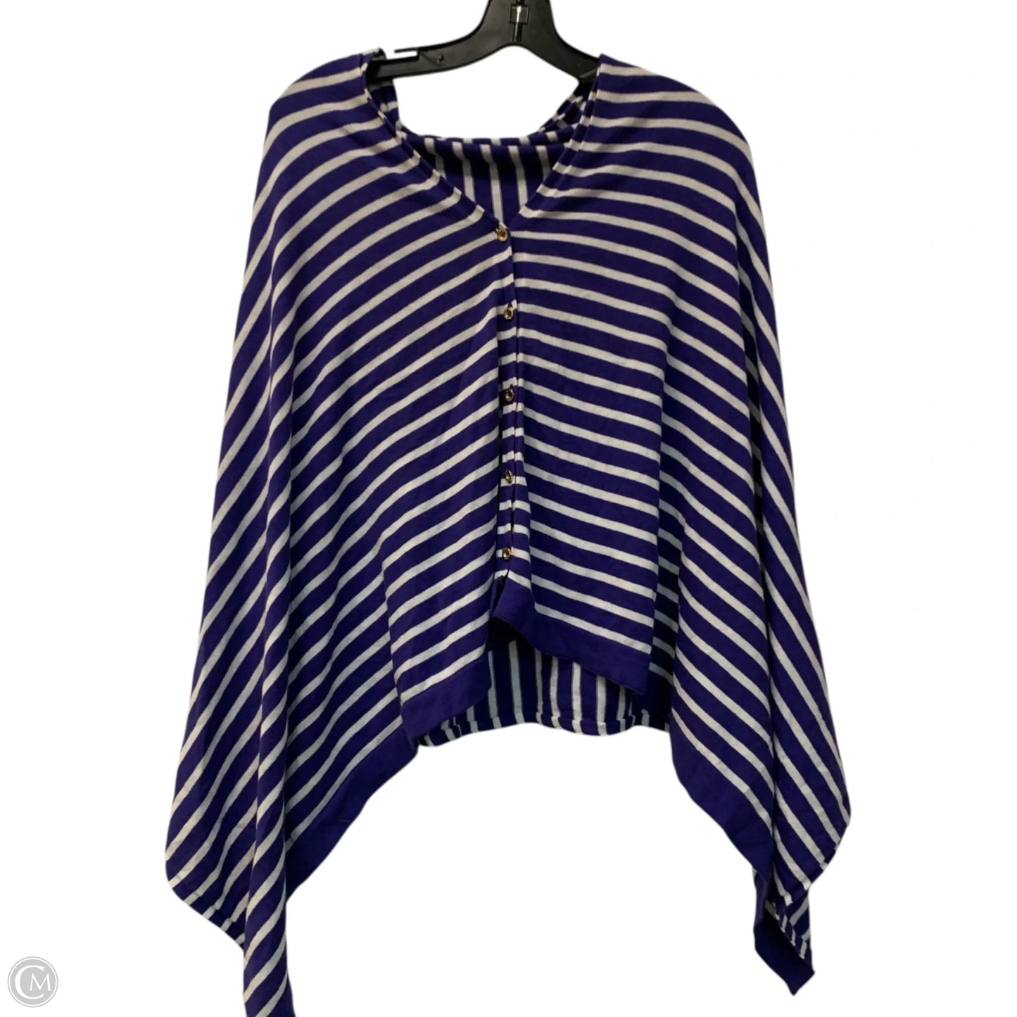Poncho Designer By Lilly Pulitzer In Striped Pattern, Size: Osfm