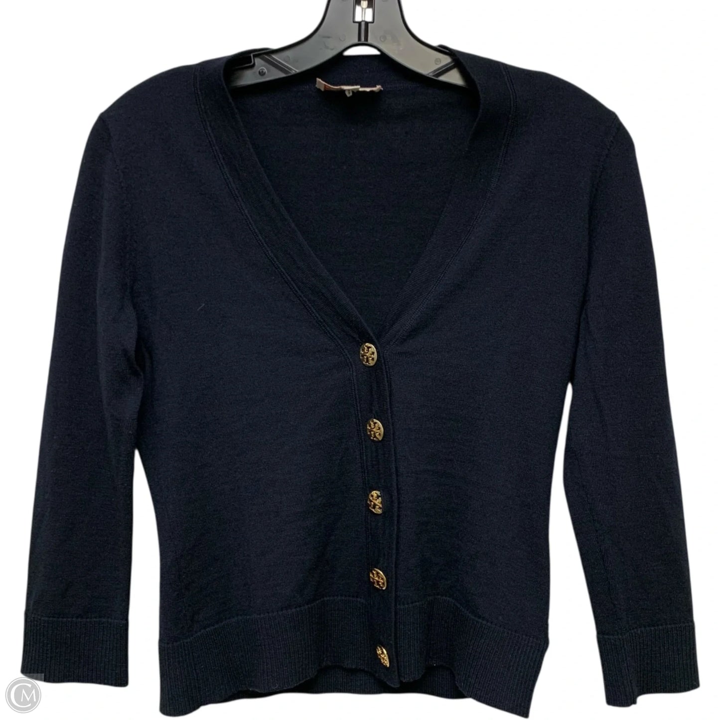 Cardigan Designer By Tory Burch In Navy, Size: Xs