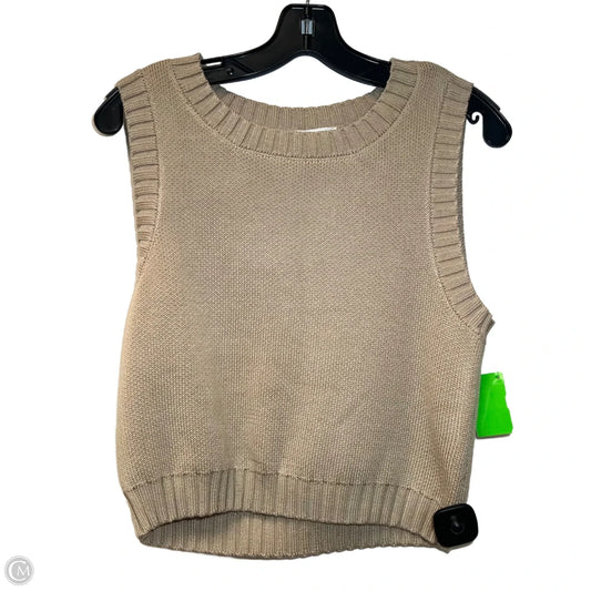 Vest Sweater By Rachel Paige In Tan, Size: L