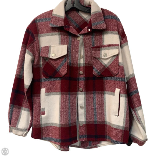 Jacket Shirt In Plaid Pattern, Size: Xs