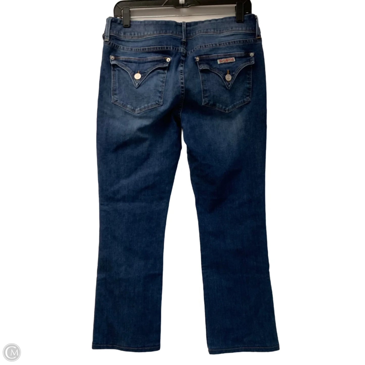 Jeans Cropped By Hudson In Blue Denim, Size: 10