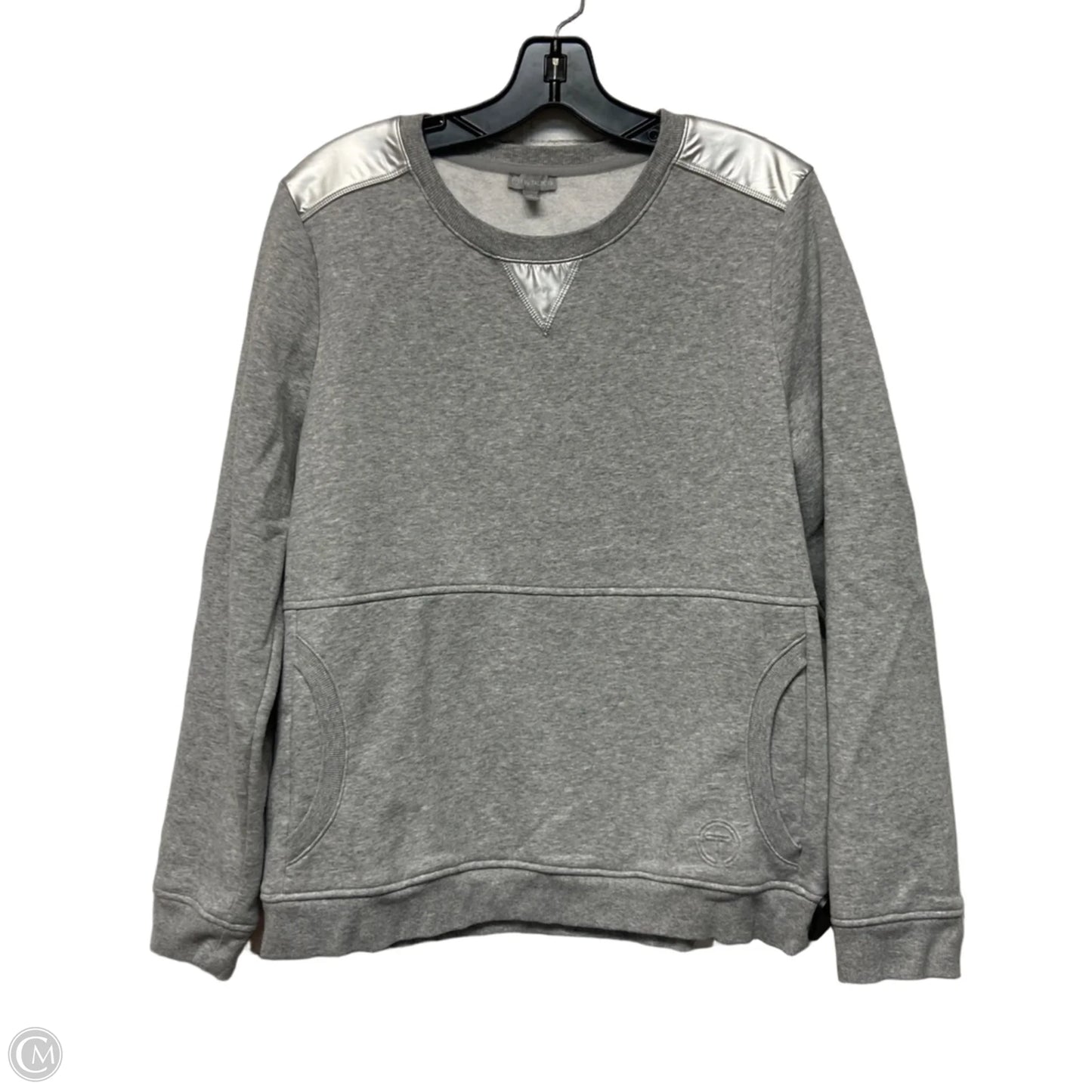 Sweatshirt Crewneck By Talbots In Grey, Size: L