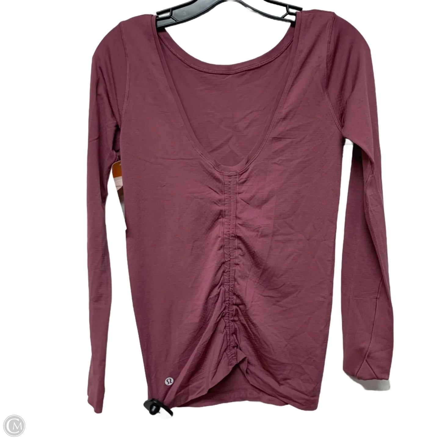 Athletic Top Long Sleeve Crewneck By Lululemon In Mauve, Size: S