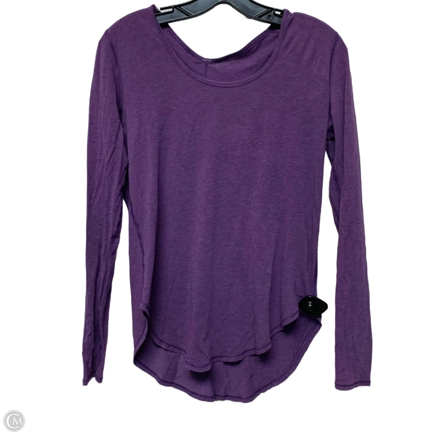 Athletic Top Long Sleeve Crewneck By Lululemon In Purple, Size: S