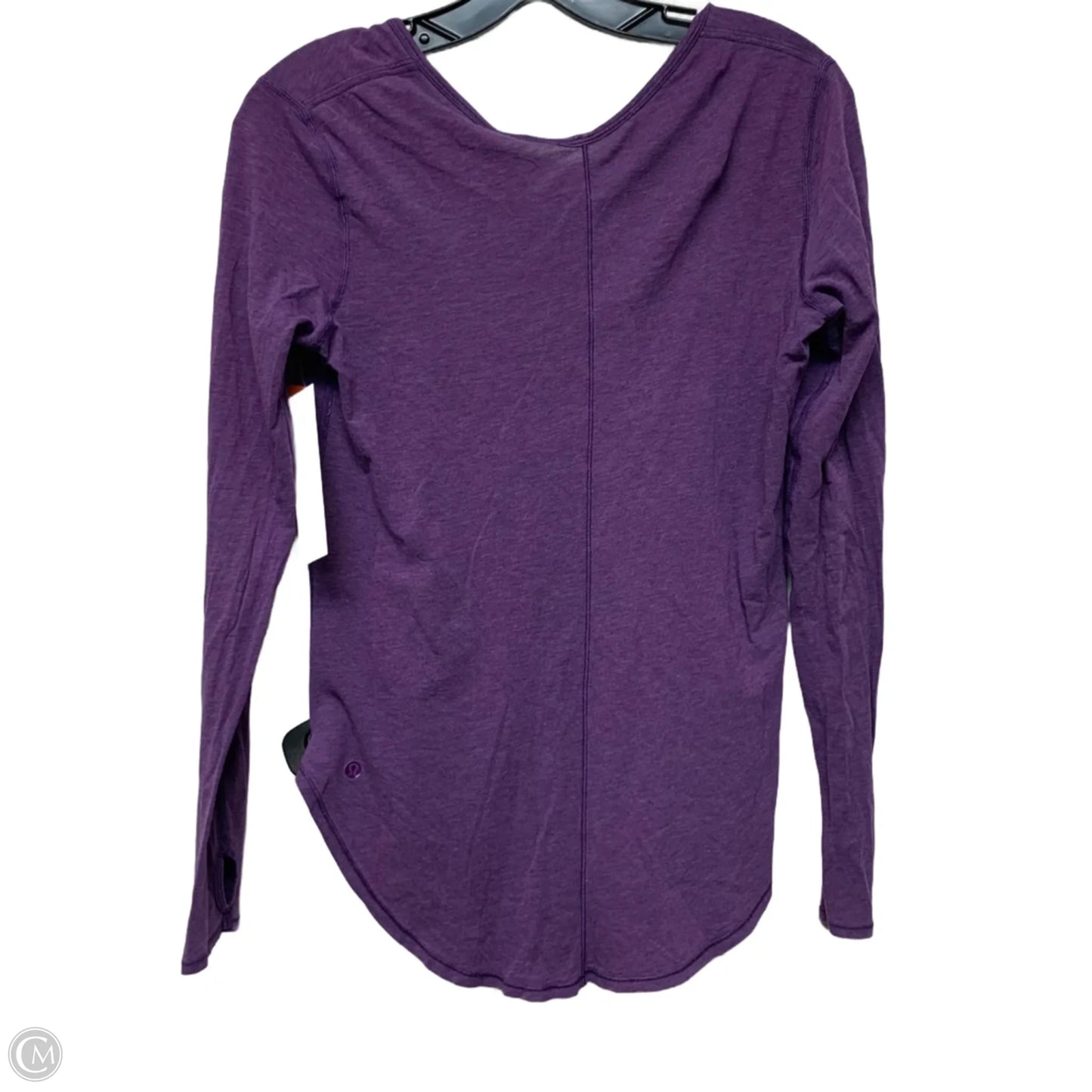 Athletic Top Long Sleeve Crewneck By Lululemon In Purple, Size: S
