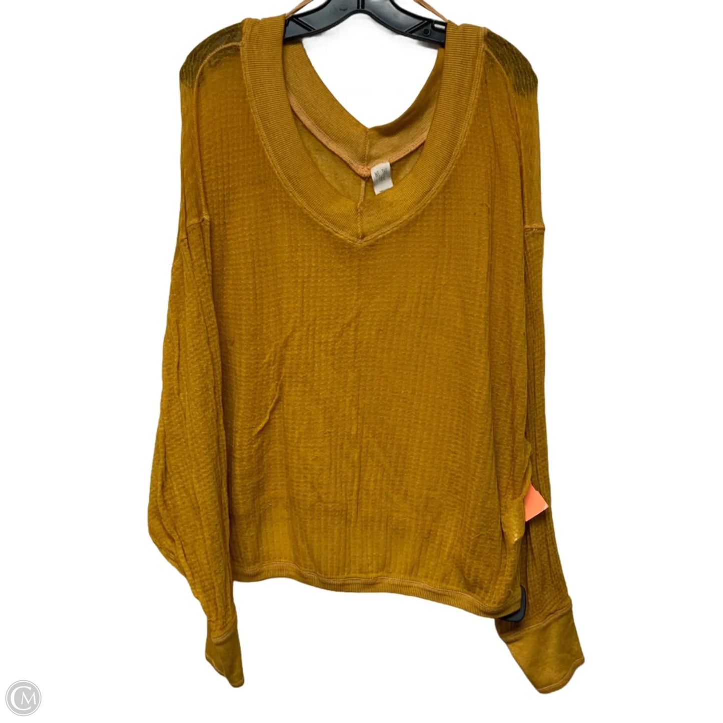 Top Long Sleeve By We The Free In Yellow, Size: L