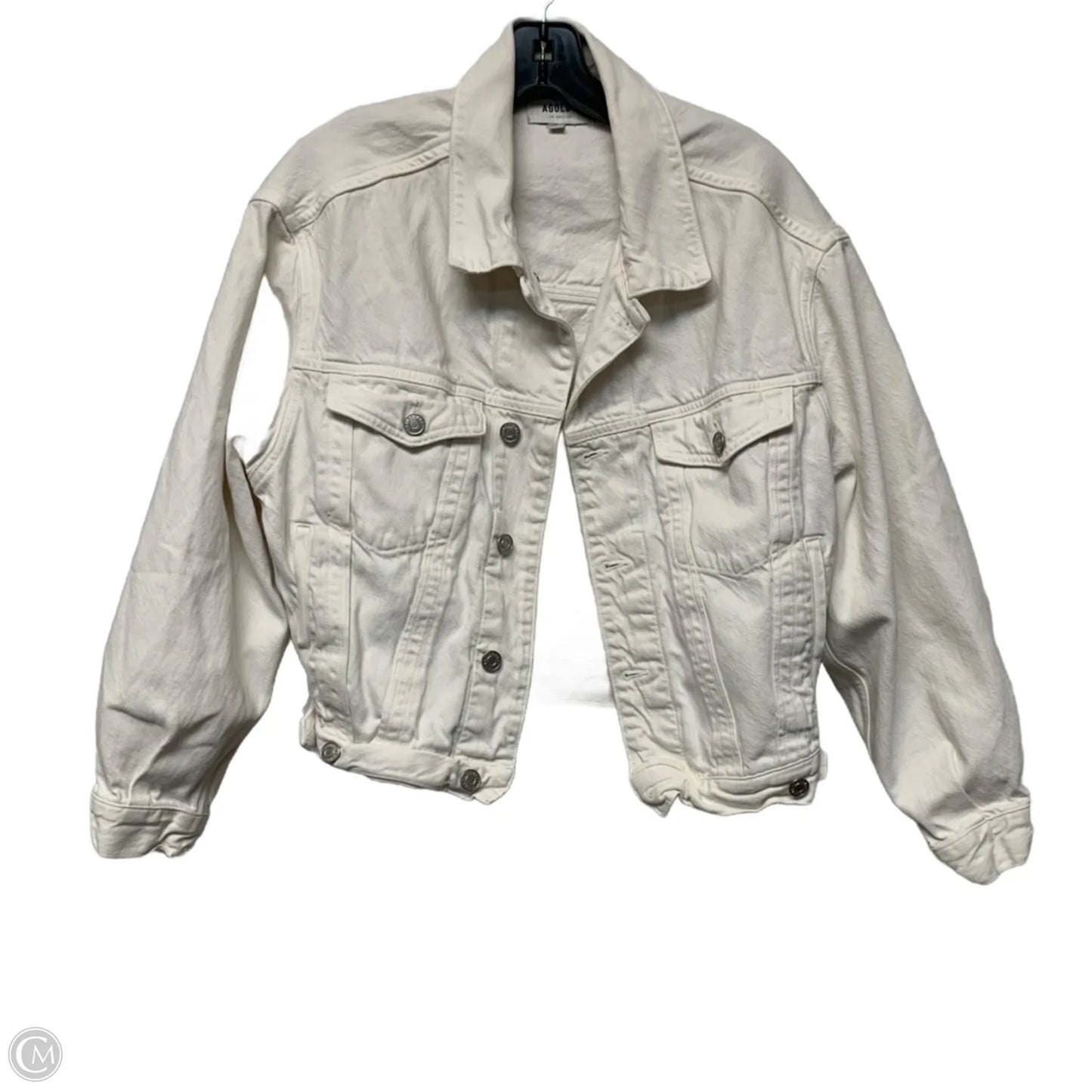Jacket Denim By Agolde In White, Size: S