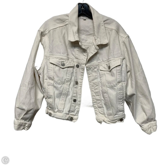 Jacket Denim By Agolde In White, Size: S