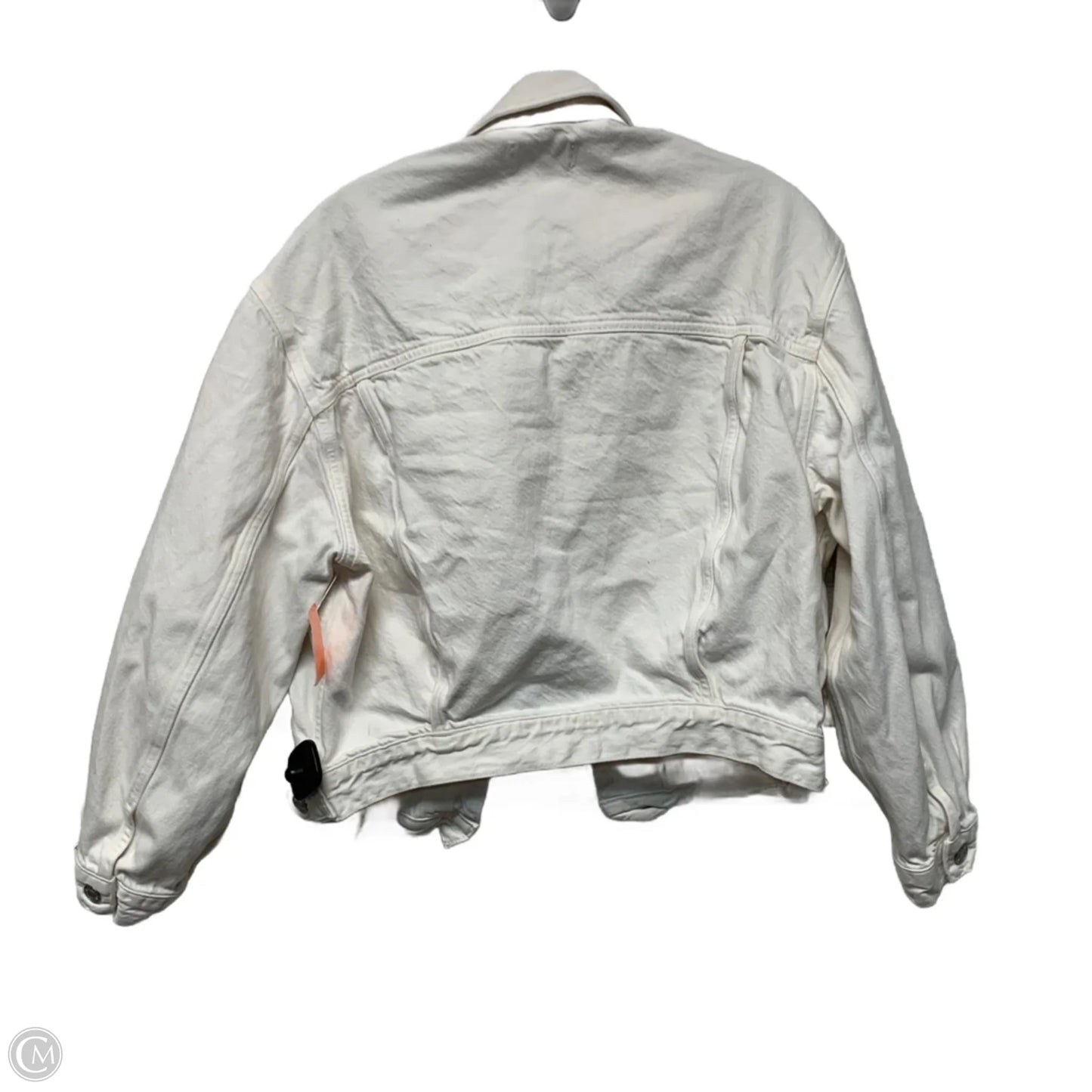 Jacket Denim By Agolde In White, Size: S