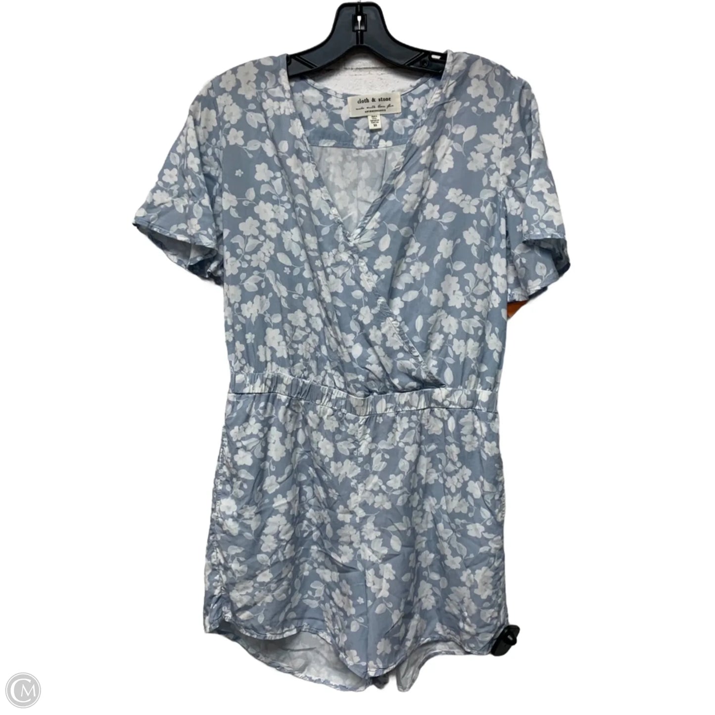 Romper By Cloth & Stone In Blue & White, Size: Xs