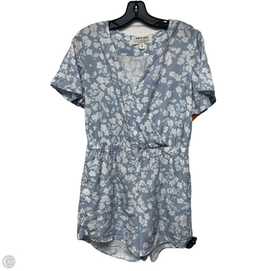 Romper By Cloth & Stone In Blue & White, Size: Xs