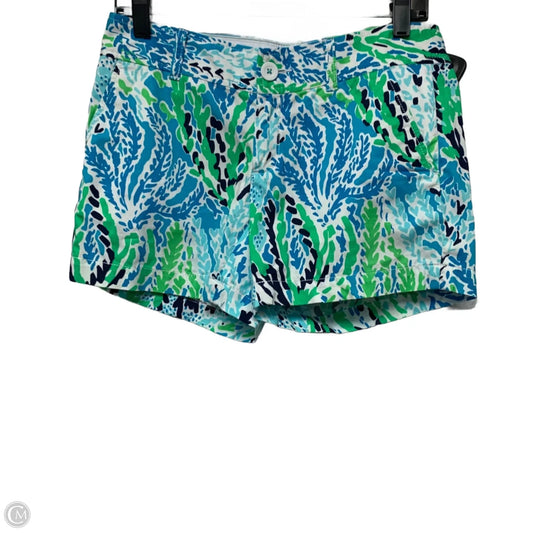 Shorts Designer By Lilly Pulitzer In Blue & Green, Size: 2