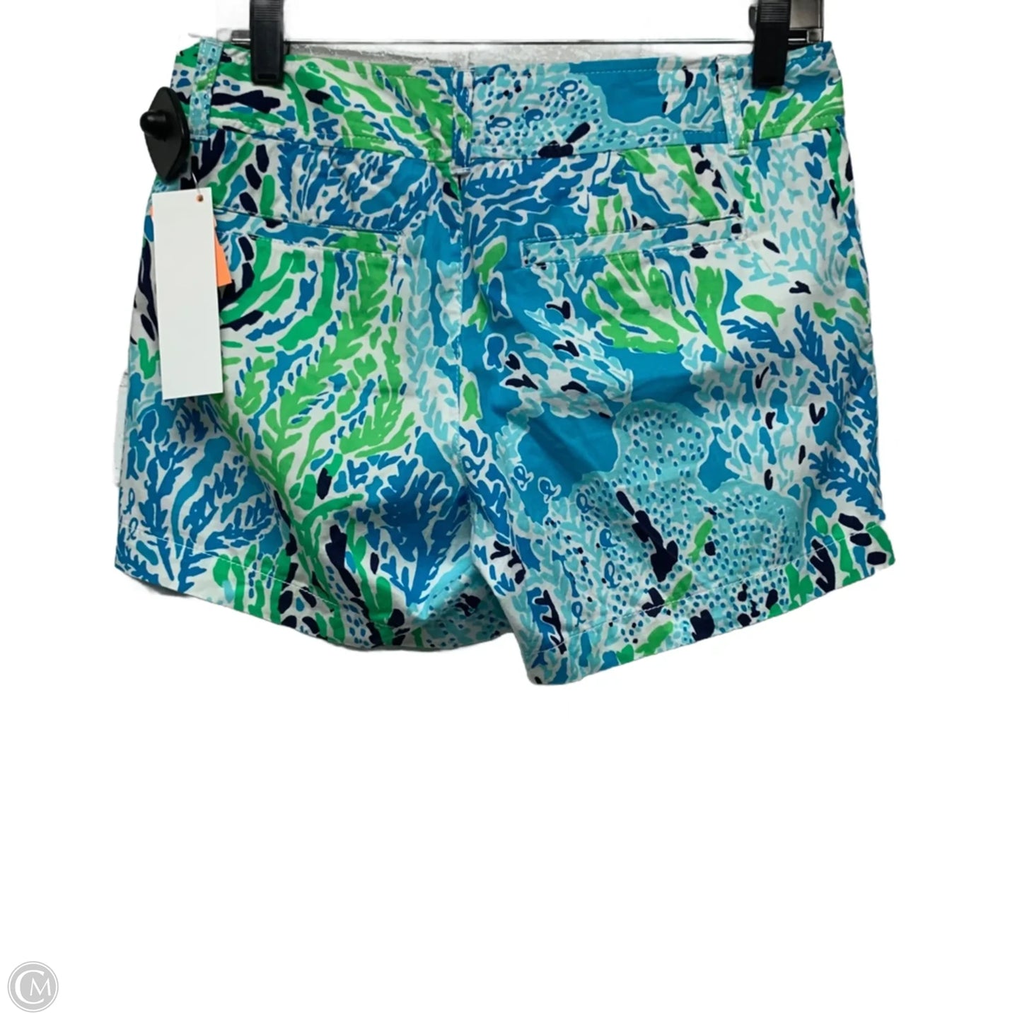 Shorts Designer By Lilly Pulitzer In Blue & Green, Size: 2