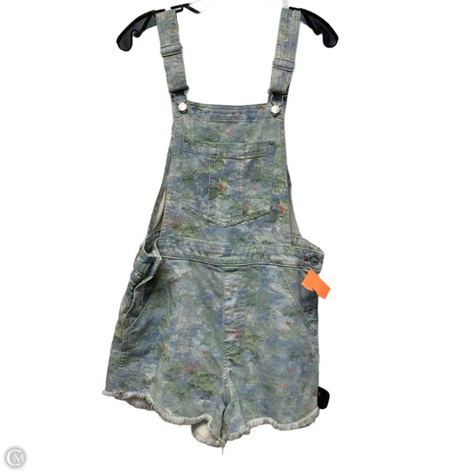Shortalls By Pilcro In Blue & Green, Size: L