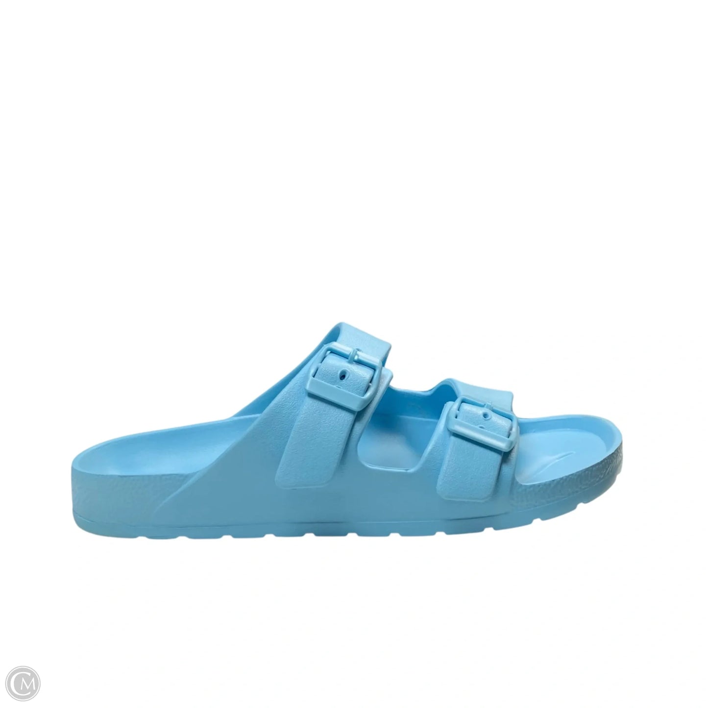Sandals Flats By Clothes Mentor In Blue, Size: 10