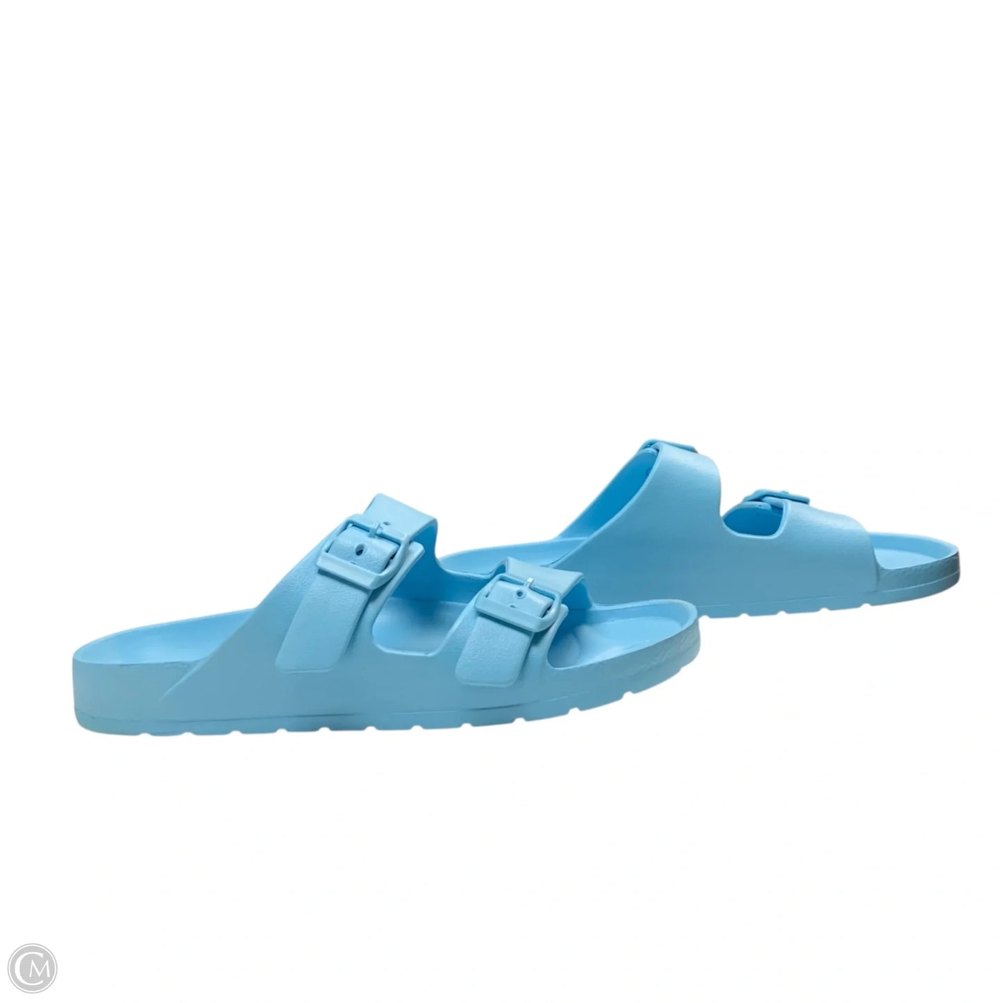 Sandals Flats By Clothes Mentor In Blue, Size: 10