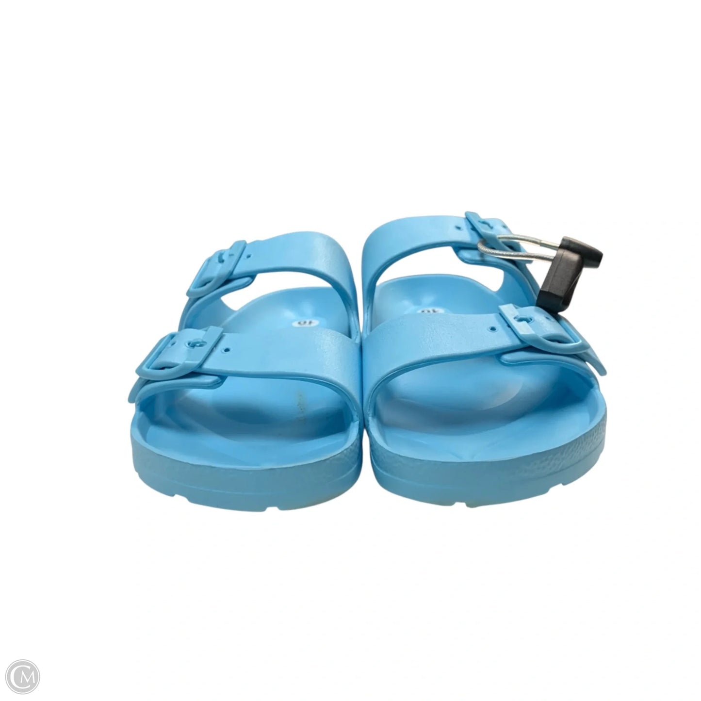 Sandals Flats By Clothes Mentor In Blue, Size: 10