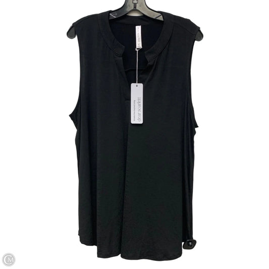 Top Sleeveless By Dear Scarlett In Black, Size: Xl