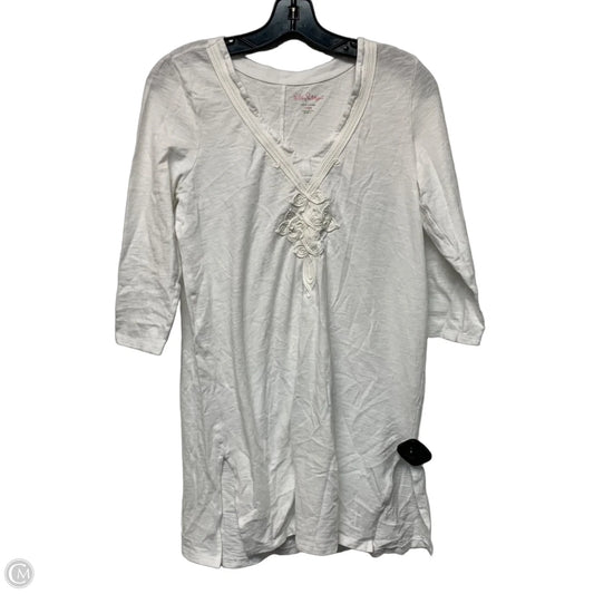 Tunic Designer By Lilly Pulitzer In White, Size: L