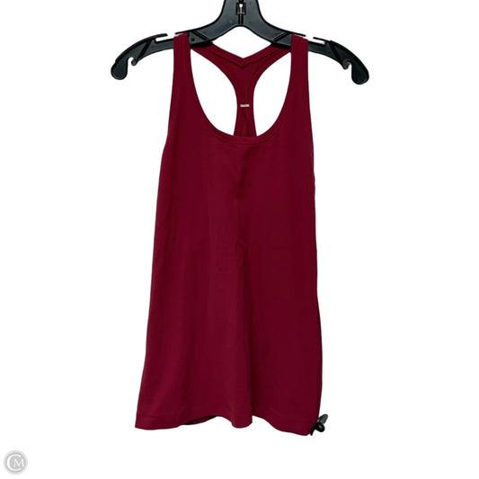 Athletic Tank Top By Lululemon In Red, Size: S