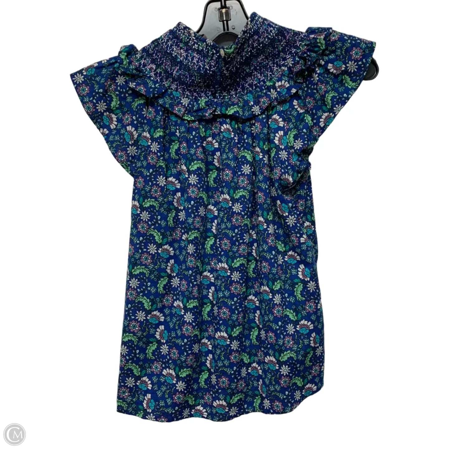 Top Short Sleeve By Loft In Blue, Size: Xxsp