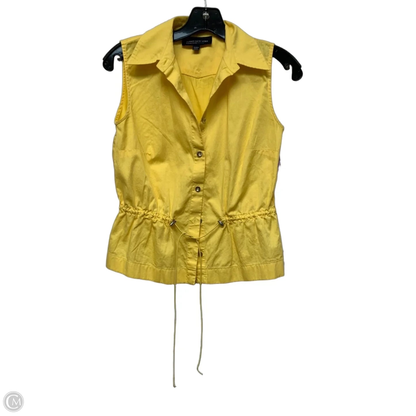 Top Sleeveless By Jones New York In Yellow, Size: Xsp