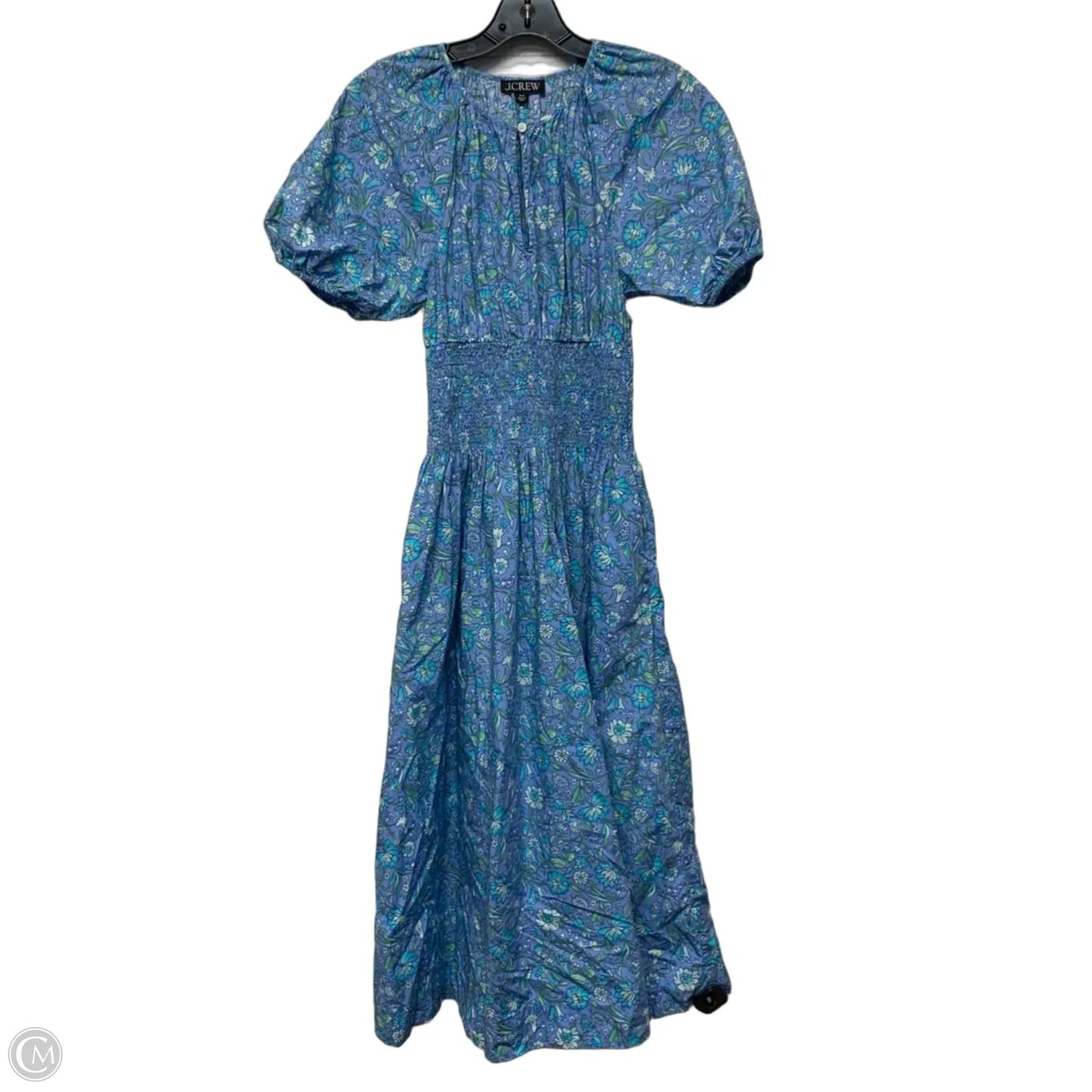 Dress Casual Maxi By J. Crew In Blue, Size: Xxs