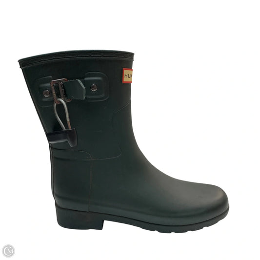 Boots Designer By Hunter In Green, Size: 6