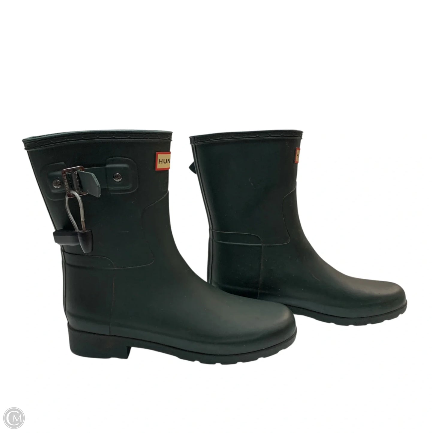 Boots Designer By Hunter In Green, Size: 6