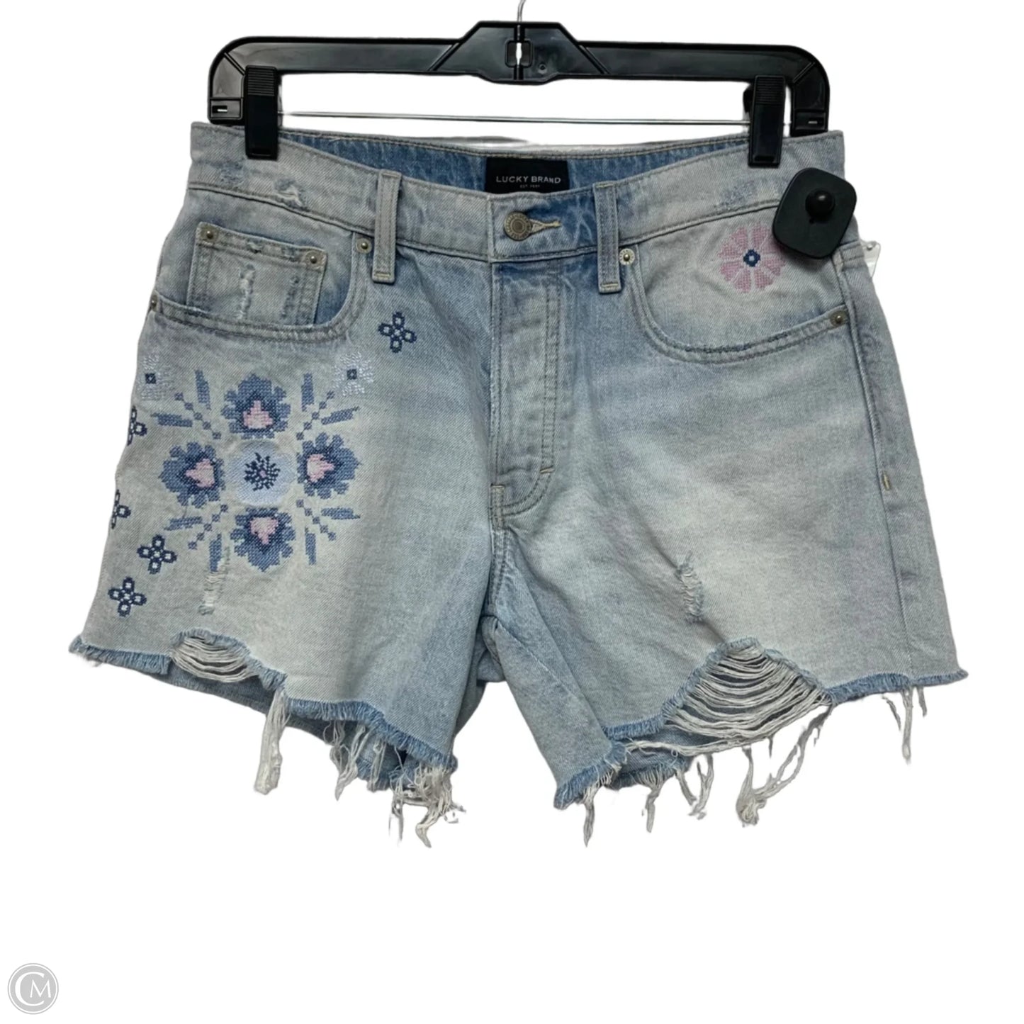 Shorts By Lucky Brand In Blue Denim, Size: 4