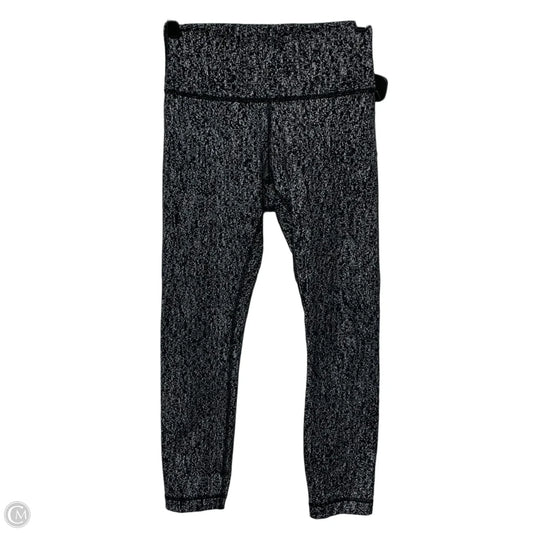 Athletic Leggings By Lululemon In Black & White, Size: S
