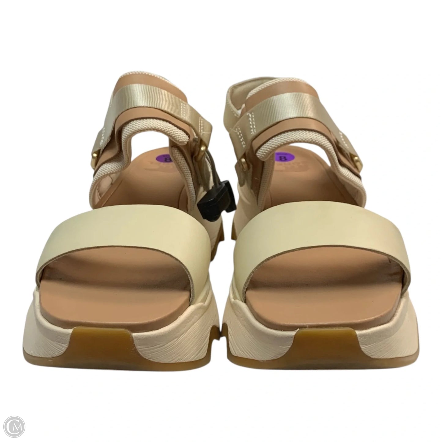 Sandals Heels Platform By Sorel In Cream, Size: 8