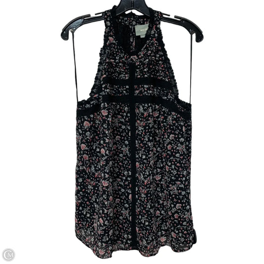 Blouse Sleeveless By Maeve In Black, Size: L