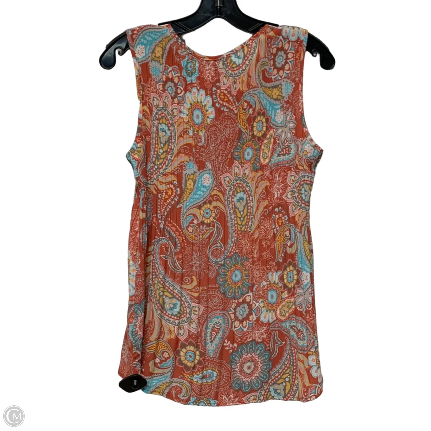 Top Sleeveless By Melissa Paige In Orange, Size: M