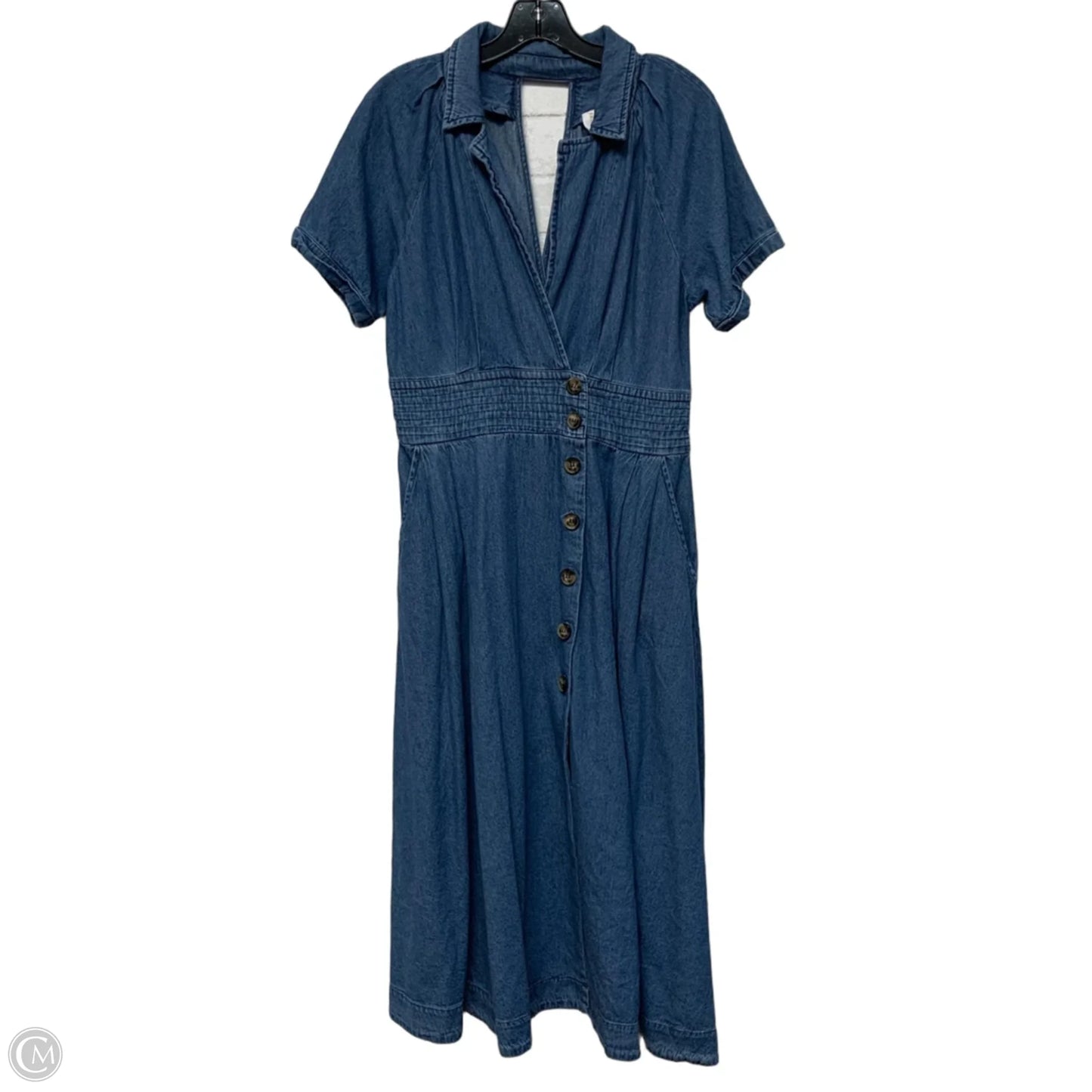 Dress Casual Maxi By Fate In Blue Denim, Size: L