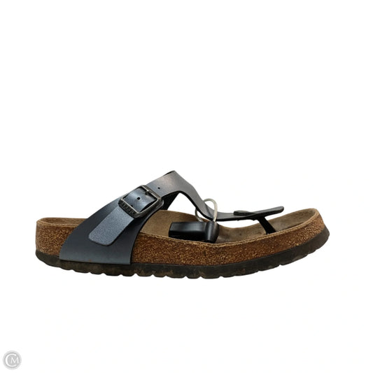 Sandals Flats By Birkenstock In Blue, Size: 7