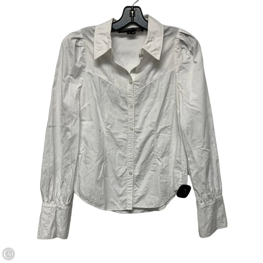 Top Long Sleeve By Veronica Beard In White, Size: Xs