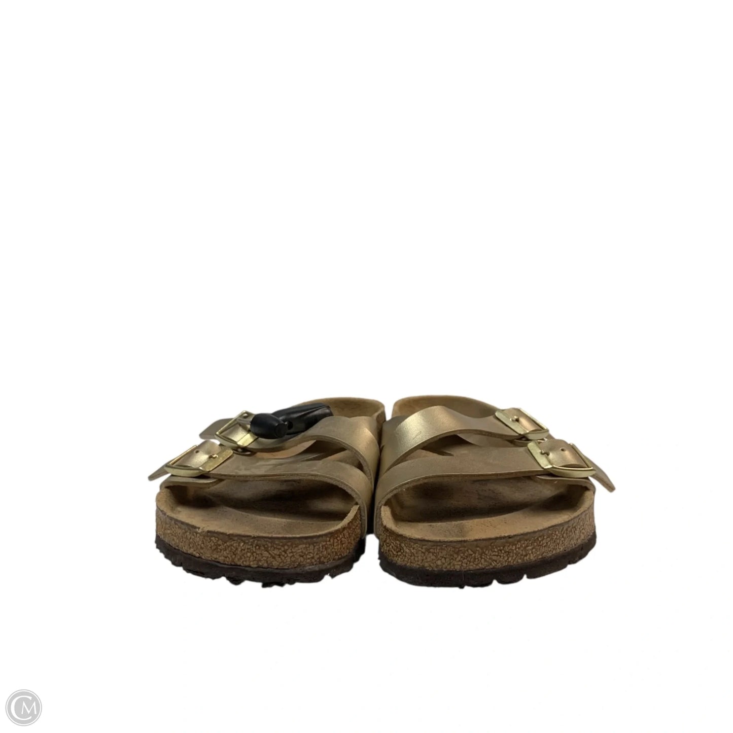 Sandals Flats By Birkenstock In Gold, Size: 7