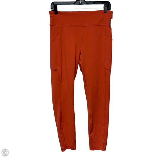 Athletic Leggings By Lululemon In Orange, Size: M