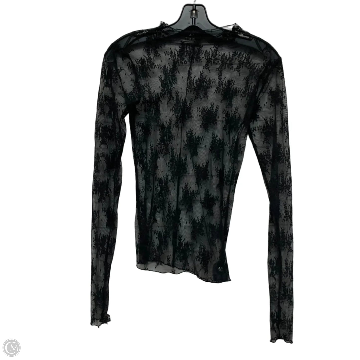 Top Long Sleeve By Free People In Black, Size: S