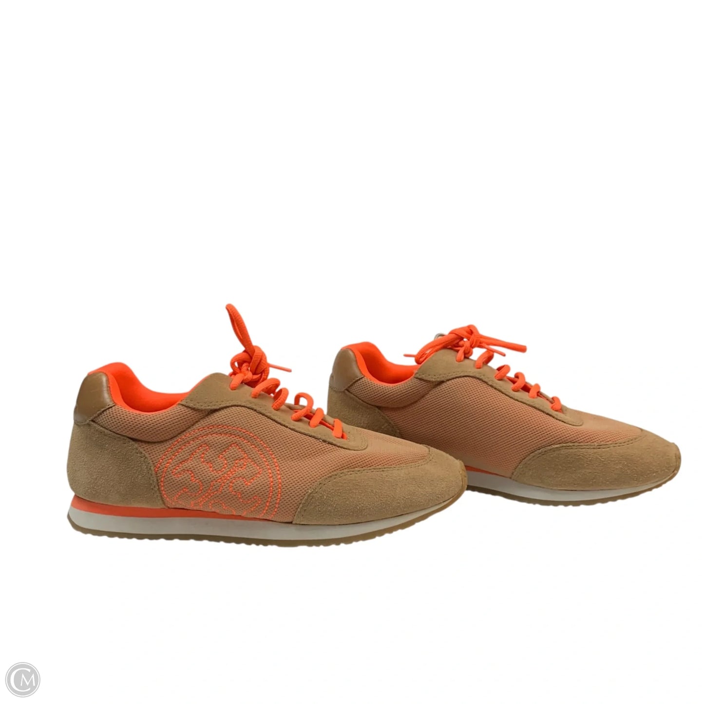 Shoes Designer By Tory Burch In Brown & Orange, Size: 9