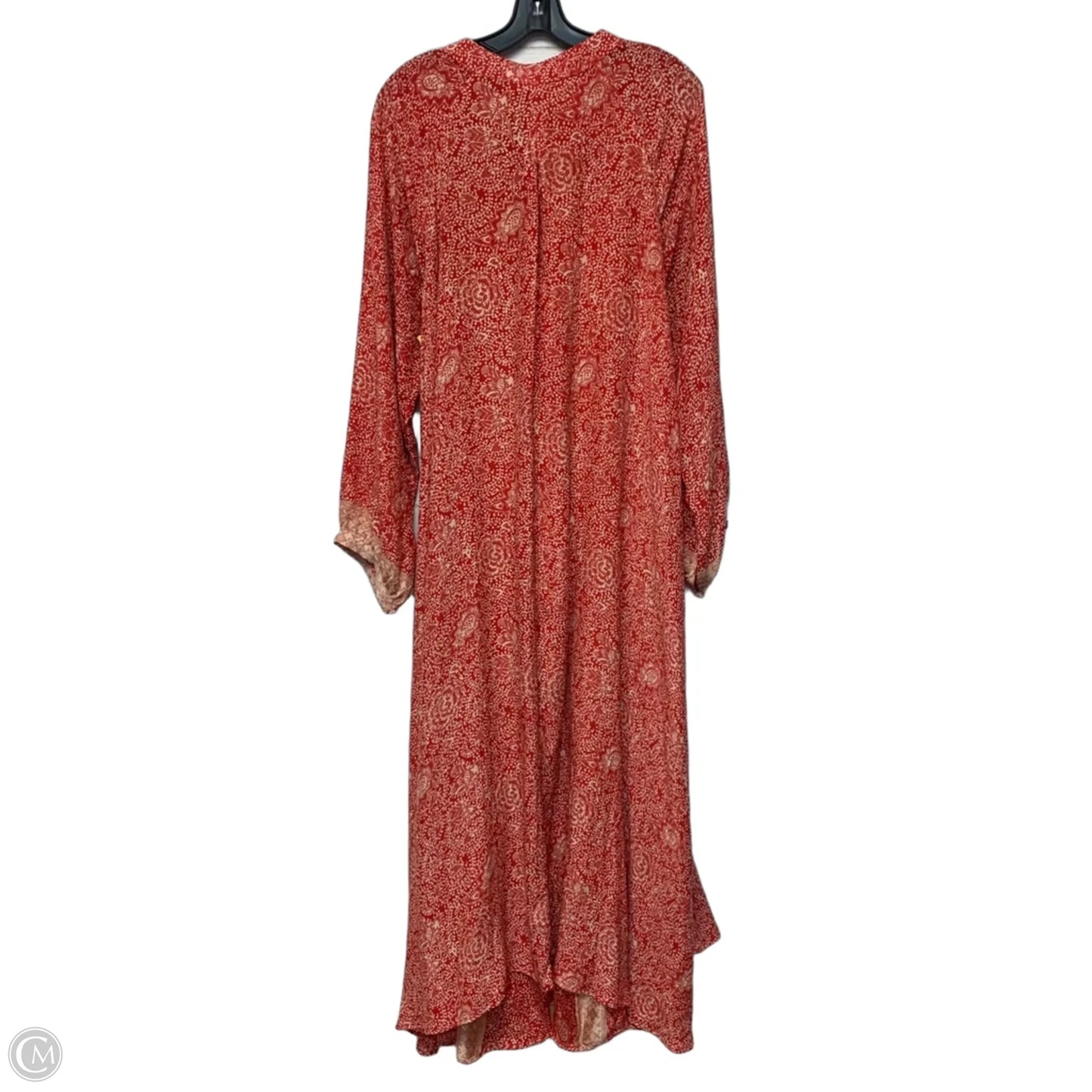 Dress Casual Maxi By Natalie Martin In Cream & Red, Size: L